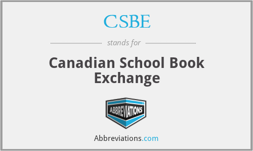 CSBE - Canadian School Book Exchange