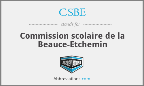 CSBE - Commission scolaire de la Beauce-Etchemin