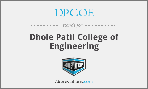 DPCOE - Dhole Patil College of Engineering