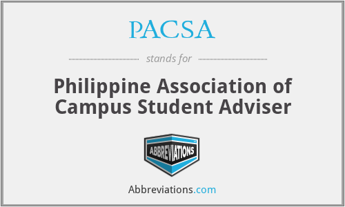 PACSA - Philippine Association of Campus Student Adviser