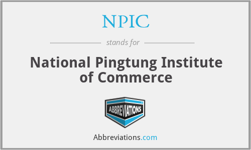 NPIC - National Pingtung Institute of Commerce