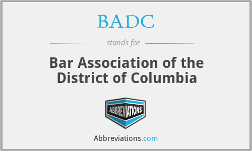 BADC - Bar Association of the District of Columbia