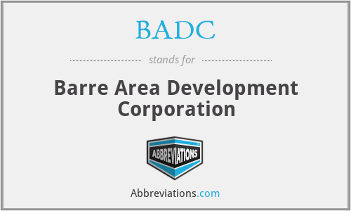 BADC - Barre Area Development Corporation