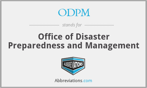 ODPM - Office of Disaster Preparedness and Management