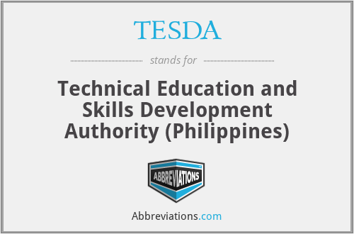 TESDA - Technical Education and Skills Development Authority (Philippines)