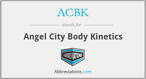 ACBK - Angel City Body Kinetics