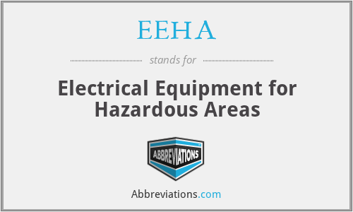 EEHA - Electrical Equipment for Hazardous Areas