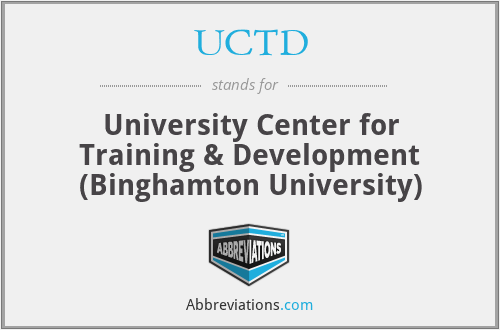 UCTD - University Center for Training & Development (Binghamton University)