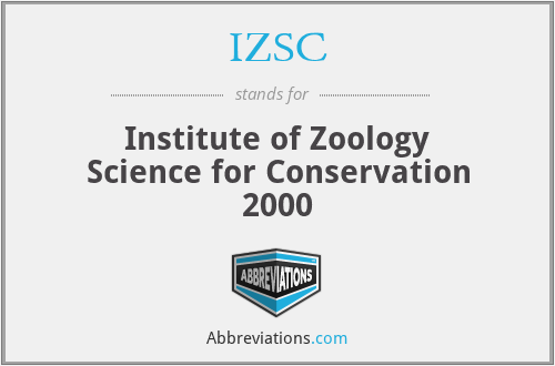 IZSC - Institute of Zoology Science for Conservation 2000
