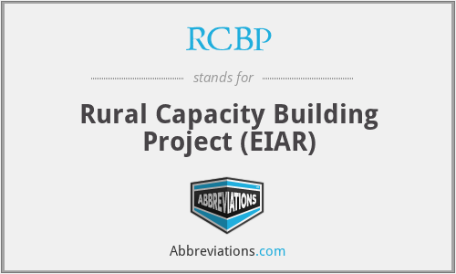 RCBP - Rural Capacity Building Project (EIAR)