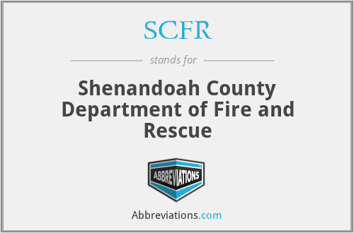 SCFR - Shenandoah County Department of Fire and Rescue