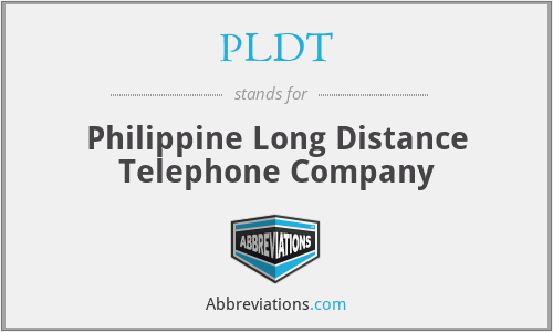 PLDT - Philippine Long Distance Telephone Company