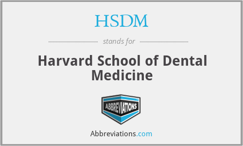 HSDM - Harvard School of Dental Medicine