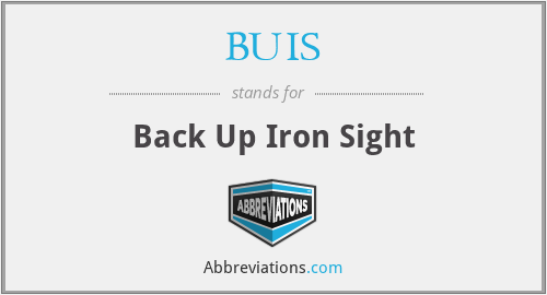 BUIS - Back Up Iron Sight