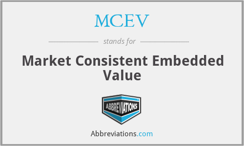 MCEV - Market Consistent Embedded Value