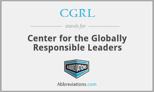 CGRL - Center for the Globally Responsible Leaders