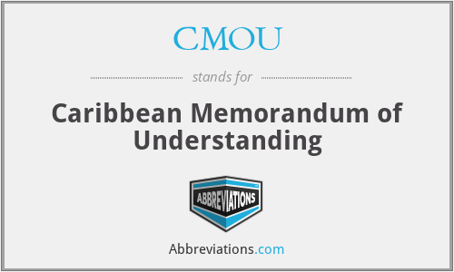 CMOU - Caribbean Memorandum of Understanding