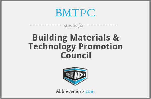 BMTPC - Building Materials & Technology Promotion Council