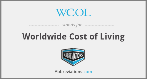 WCOL - Worldwide Cost of Living