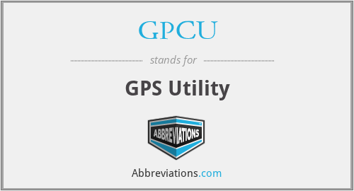 GPCU - GPS Utility