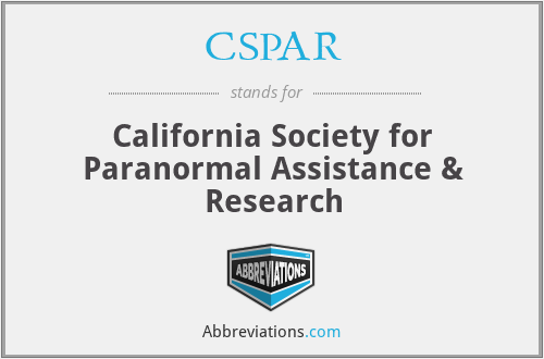 CSPAR - California Society for Paranormal Assistance & Research