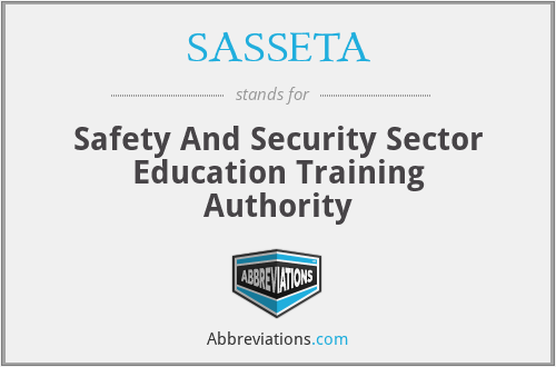 SASSETA - Safety And Security Sector Education Training Authority