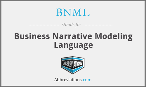 BNML - Business Narrative Modeling Language
