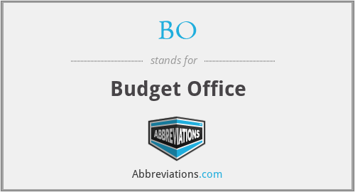 BO - Budget Office