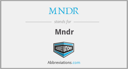 MNDR - Mndr