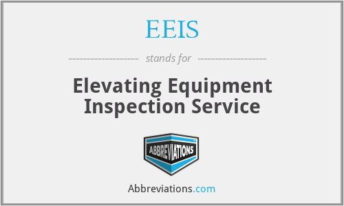 EEIS - Elevating Equipment Inspection Service