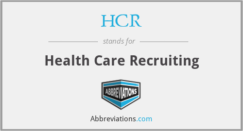 HCR - Health Care Recruiting