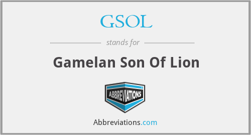 GSOL - Gamelan Son Of Lion