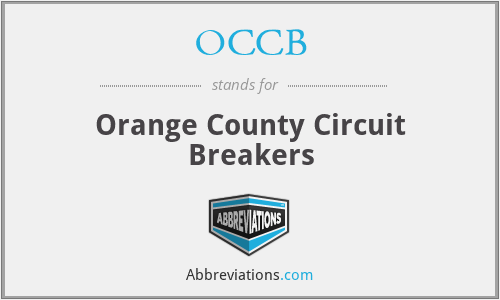 OCCB - Orange County Circuit Breakers