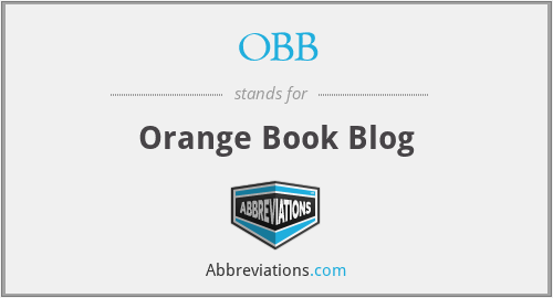 OBB - Orange Book Blog