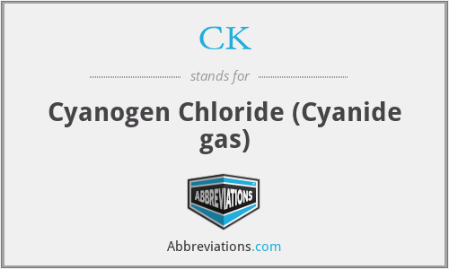 CK - Cyanogen Chloride (Cyanide gas)