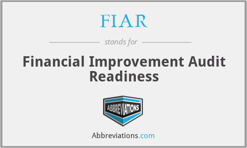 FIAR - Financial Improvement Audit Readiness