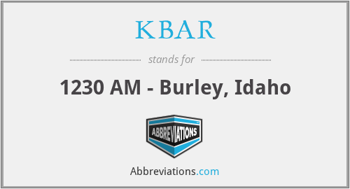 KBAR - 1230 AM - Burley, Idaho