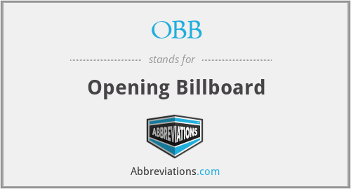 OBB - Opening Billboard