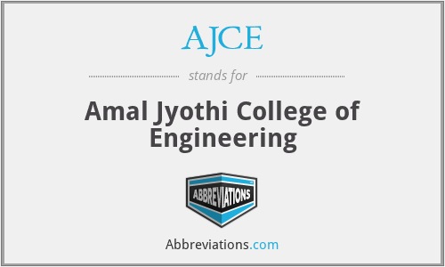 AJCE - Amal Jyothi College of Engineering