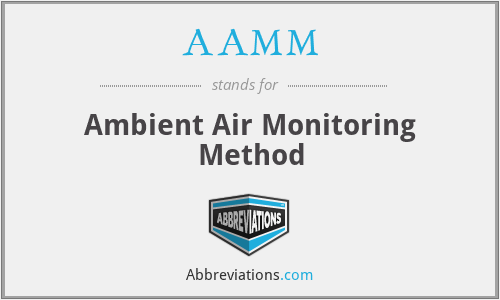 AAMM - Ambient Air Monitoring Method