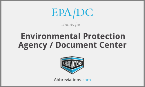EPA/DC - Environmental Protection Agency / Document Center