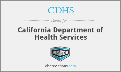 CDHS - California Department of Health Services
