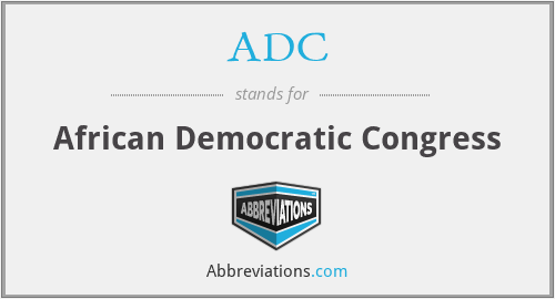 ADC - African Democratic Congress