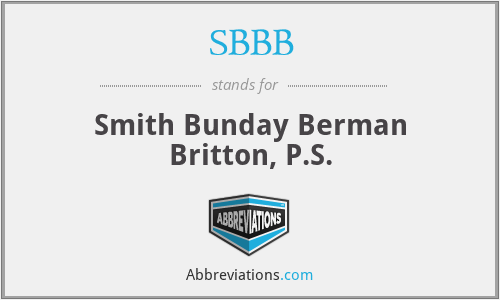 SBBB - Smith Bunday Berman Britton, P.S.