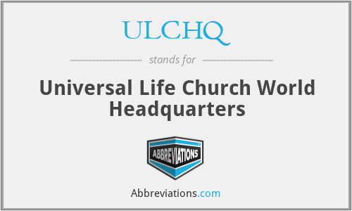 ULCHQ - Universal Life Church World Headquarters
