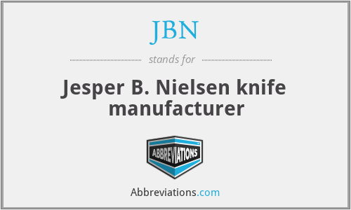 JBN - Jesper B. Nielsen knife manufacturer