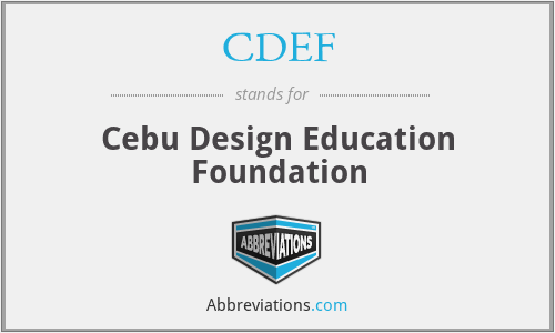 CDEF - Cebu Design Education Foundation
