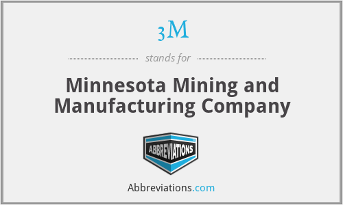 3M - Minnesota Mining and Manufacturing Company
