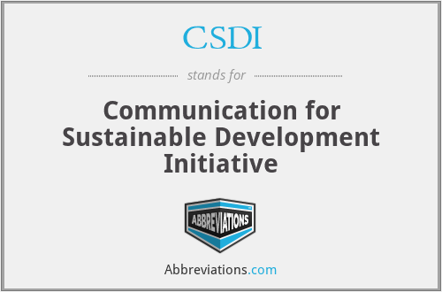CSDI - Communication for Sustainable Development Initiative
