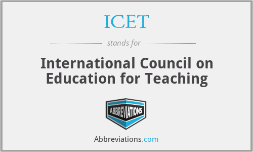 ICET - International Council on Education for Teaching